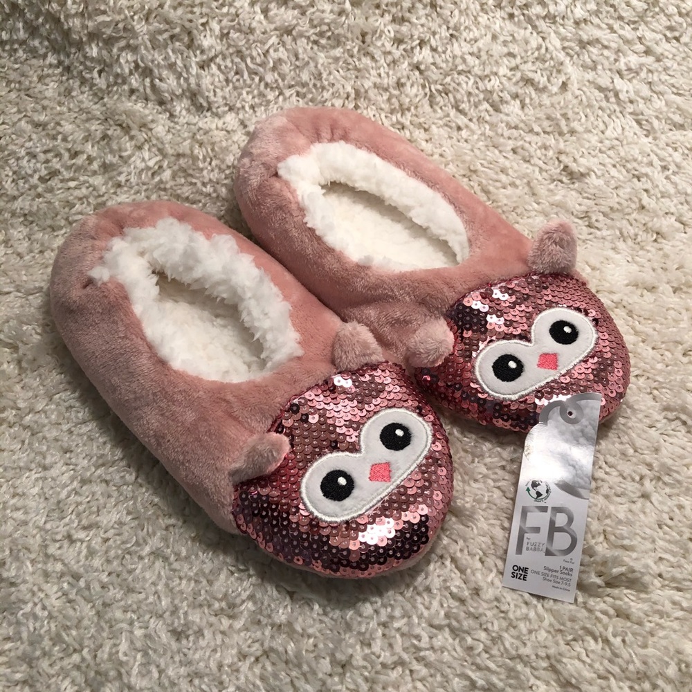 New FB Fuzzy Babba slipper socks